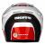 Bieffe B40 Solid Com Viseira Solar Branco Pérola Vermelho
